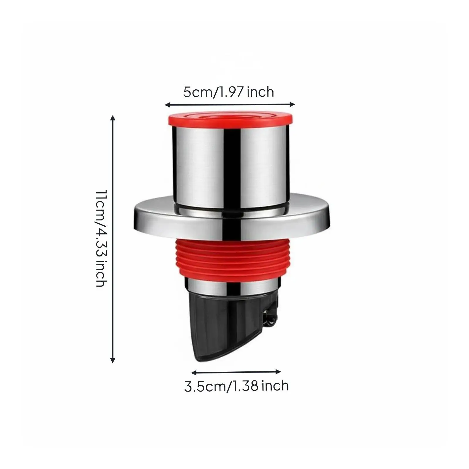 Universal Fit Stainless Steel Pipe Stopper for Laundry Sink Drain Odor Control Backflow Blocking Tool 2 Pack Set