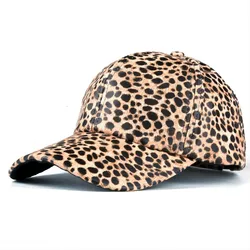 Baseball Cap Fashion Simple Leopard Print Curved Brimmed Hat Outdoor Street Popular Sports Hanging Cap