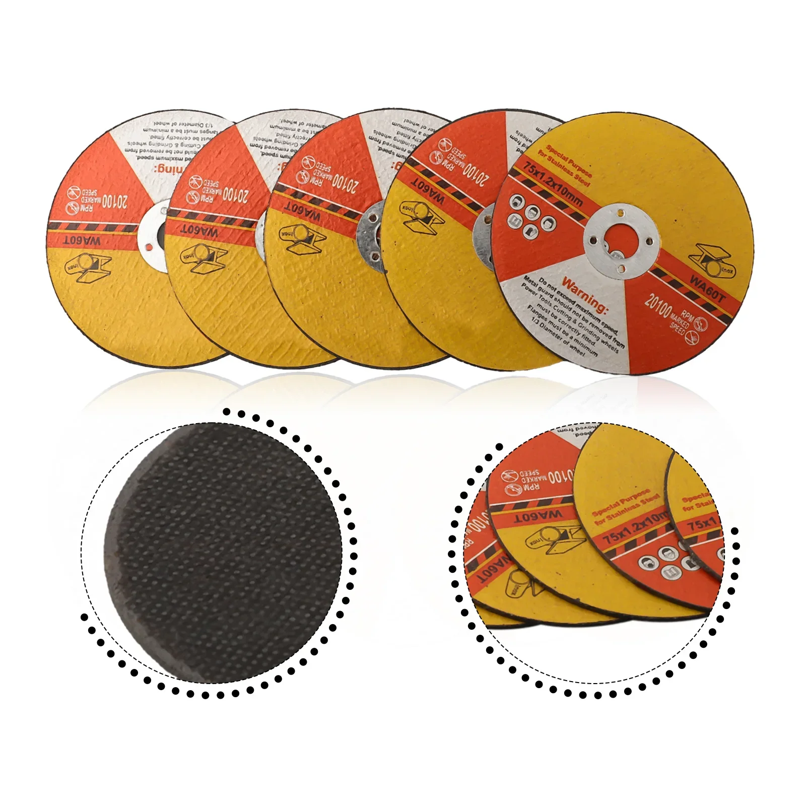 Grinding Wheel Saw Blade Power Tool Accessories Ultra-thin 10mm Bore 15pcs Fiber Reinforced Resin High Quality