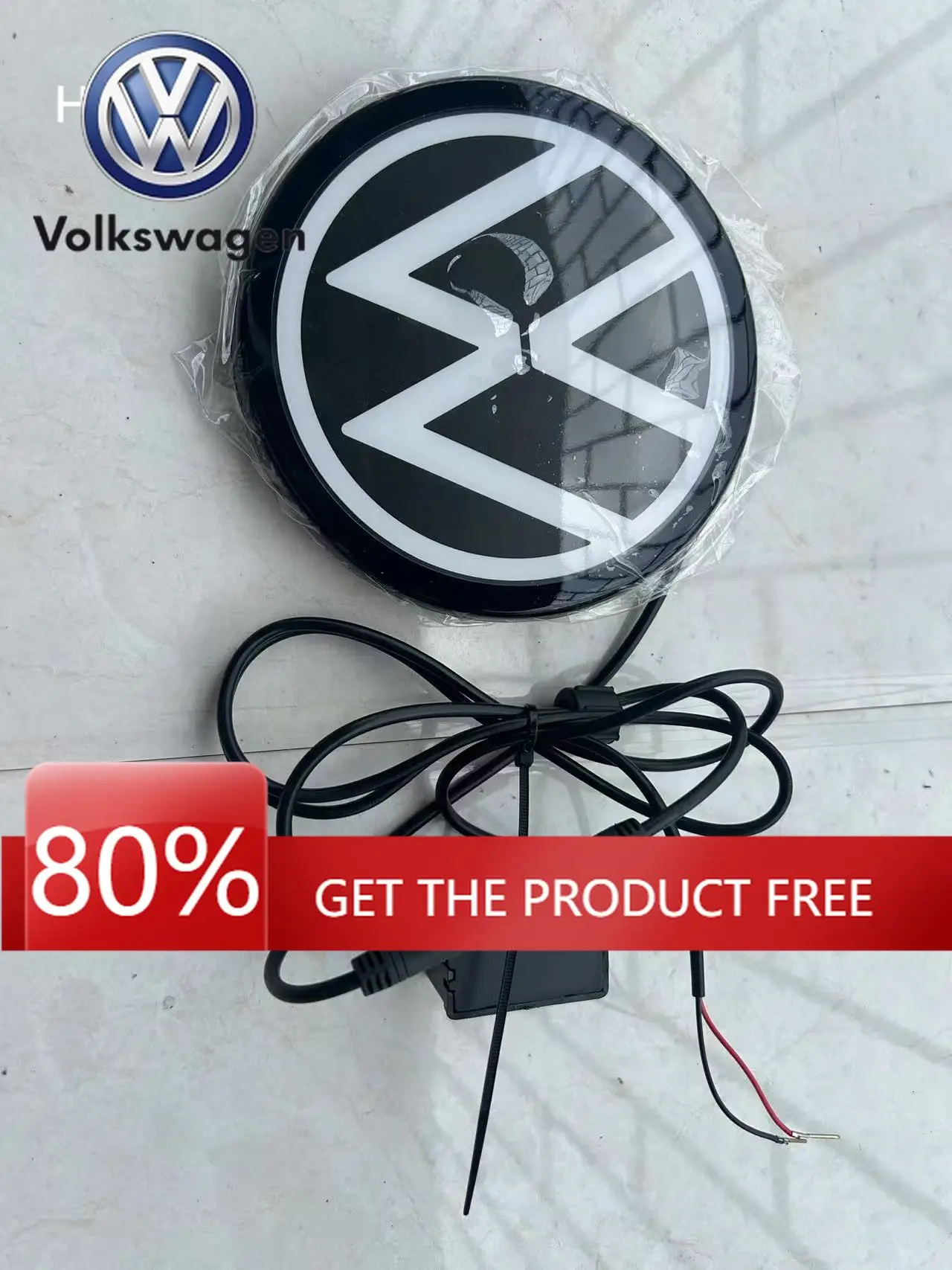 

Светодиодная эмблема для Volkswagen (ACC/радар) для Golf 8/Polo/CC/Braza/Passat/Magotan/Sagitar/Lamando/T-Roc/Tharu/T-Cross/Tiguan