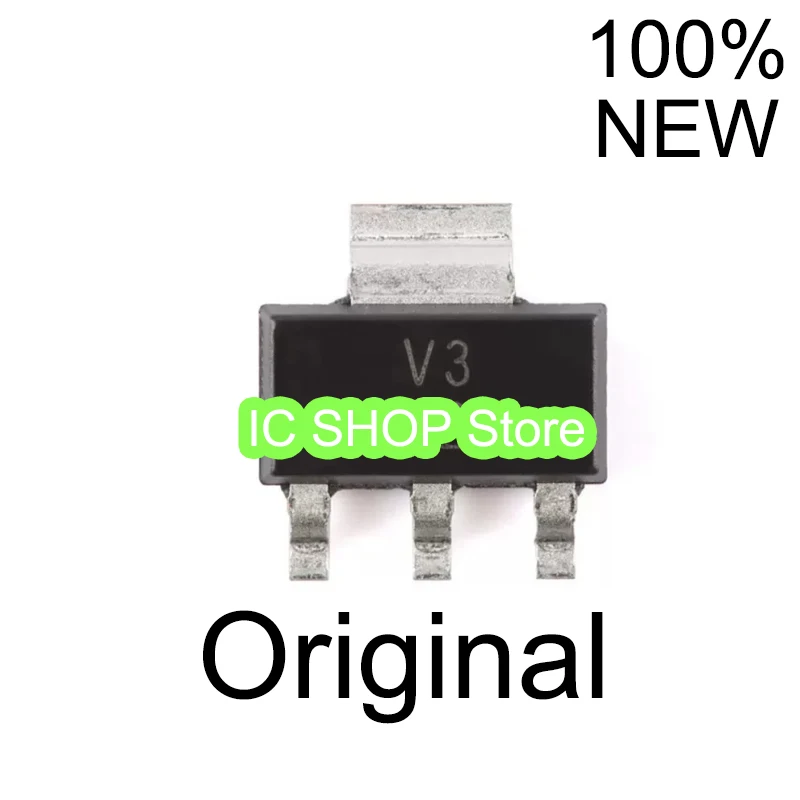 10pcs/lot TLV1117-33CDCYR V3 SOT-223-4   100% Original Brand New