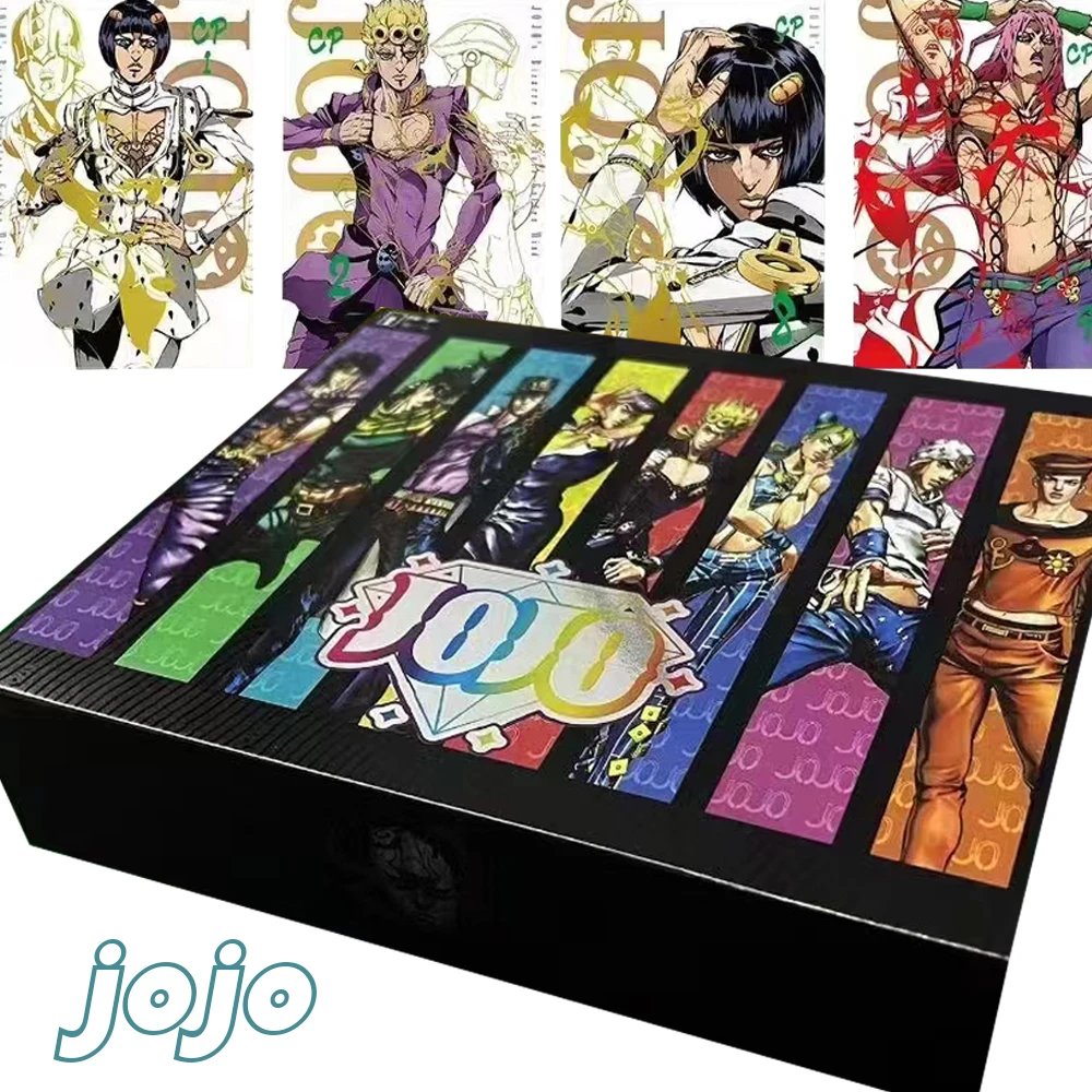 

Japanese Anime JoJo Bizarre Adventure Collection Cards for Kids Bruno Buccellati Narancia Ghirga Character Raster Card Gift Toy