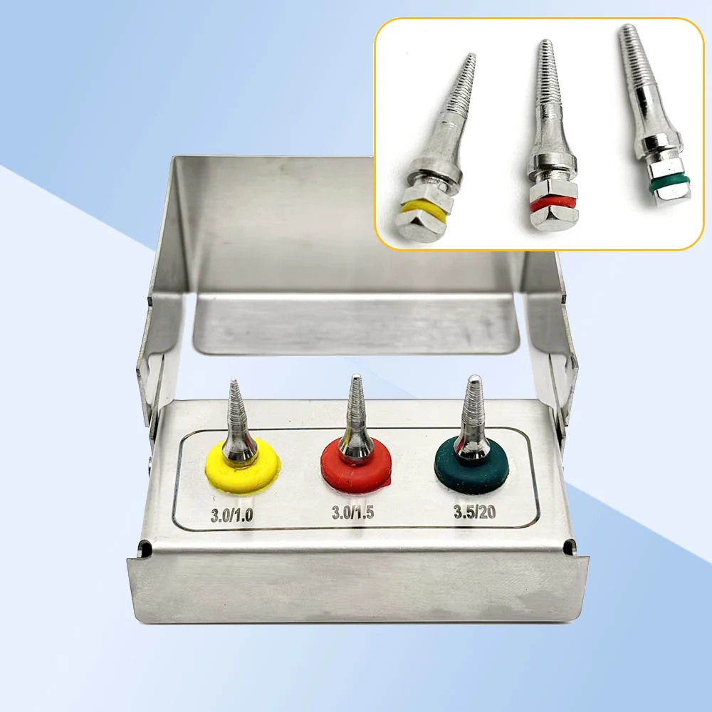 

3PCS Dental Bone Expander SOS Kit with Broken Implant Pick-Up Extractor for Failed Fixture Removal in Implant Surgery