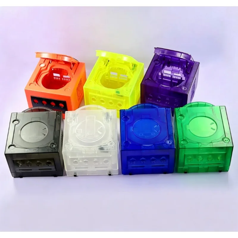 replacement-transparent-housing-shell-compatible-with-gamecube-ngc-dol‑001-dol‑101-game-console-accessory
