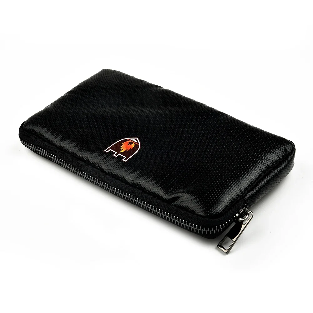 FIREPROOF & WATERPROOF MATERIAL Fireproof Bag Fireproof Money Pouch Protect Safe 8.07*4.33*0.79inch /20.5*11*2 Cm