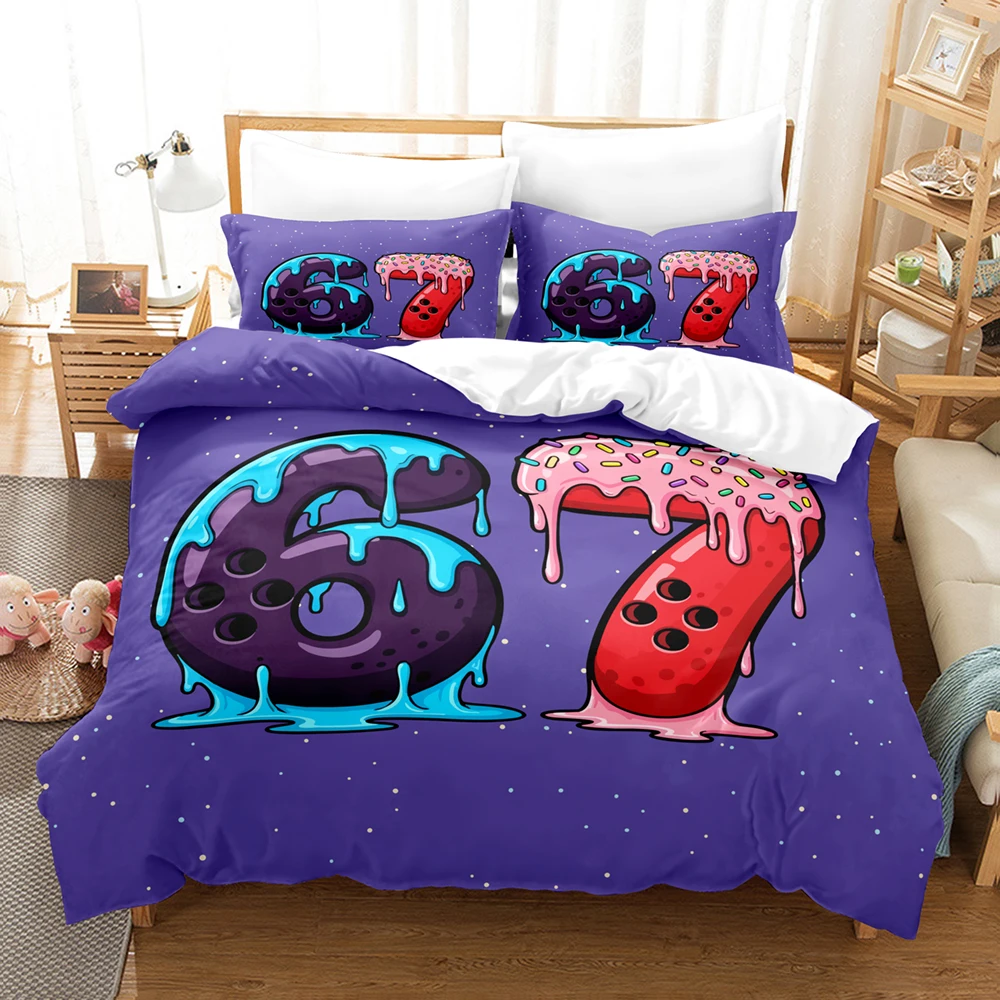 67 POP Culture 3D Print Bedding Set Modern Style Soft Duvet Cover Set King Queen Twin Size Birthday Gift for Bedroom Decor