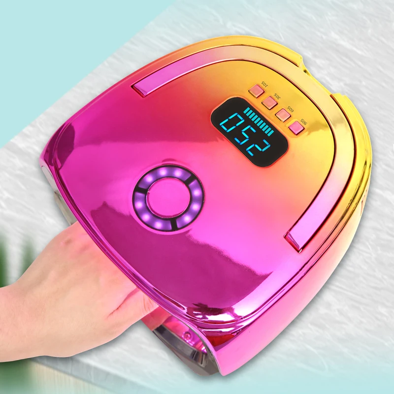 2023 New Rechargeable Nail Lamp with Handle Wireless Gel Polish Dryer Machine UV Light for Nails Cordless Nail UV LED Lamp