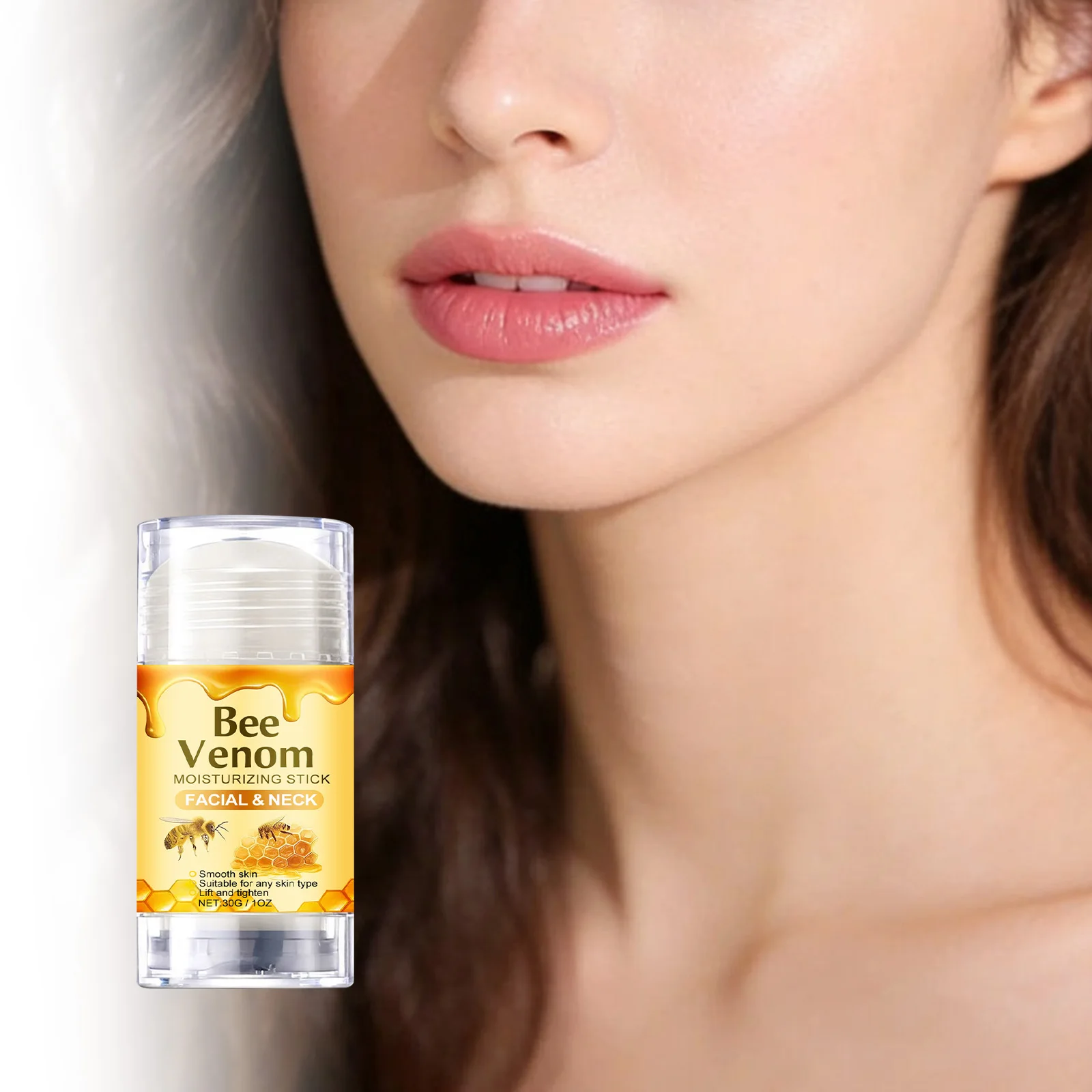 

Bee-Venom Neck Care Stick Rejuvenating Lift Tighten Skin Lighten Neck Lines Double Chin Hydrating Moisturizing Beauty Neck Cream