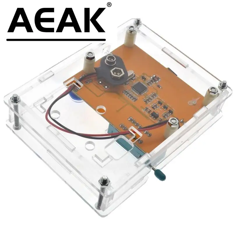 AEAK LCR-T4 Box Clear Acrylic LCR-T3 Case Shell Housing For LCR-T4 Transistor Tester ESR SCR/MOS LCR T4