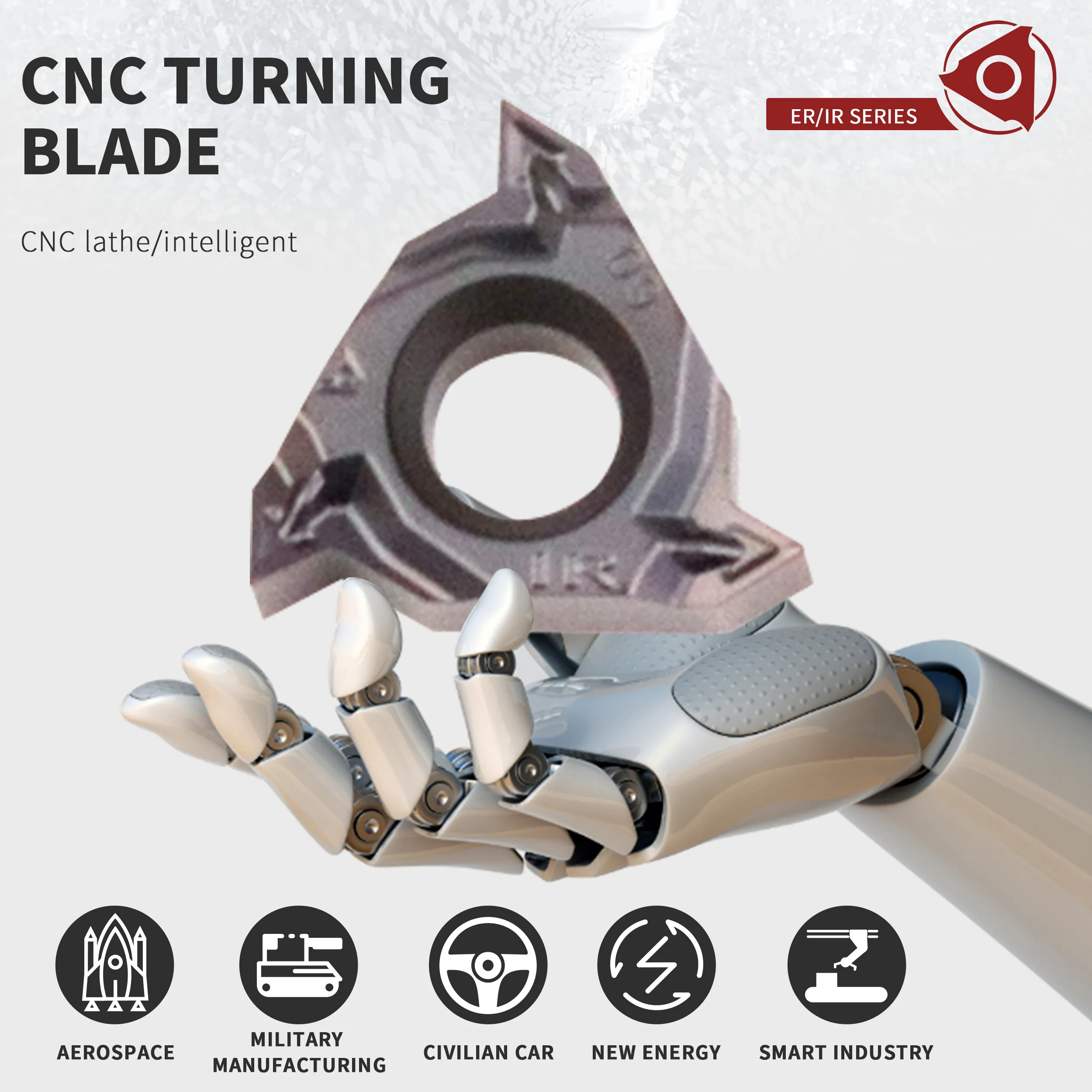 10 pz 11IR A55 A60 HS5125 tornio CNC inserto filettato in metallo duro alta precisione e alta rigidità alta finitura ampia applicazione