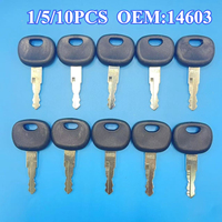 Hot Sale 1/5/10Pcs 14603 Keys For JCB Bomag Dynapac Terex Vibromax New Holland NH For Ford Moxy Hamm For Volvo