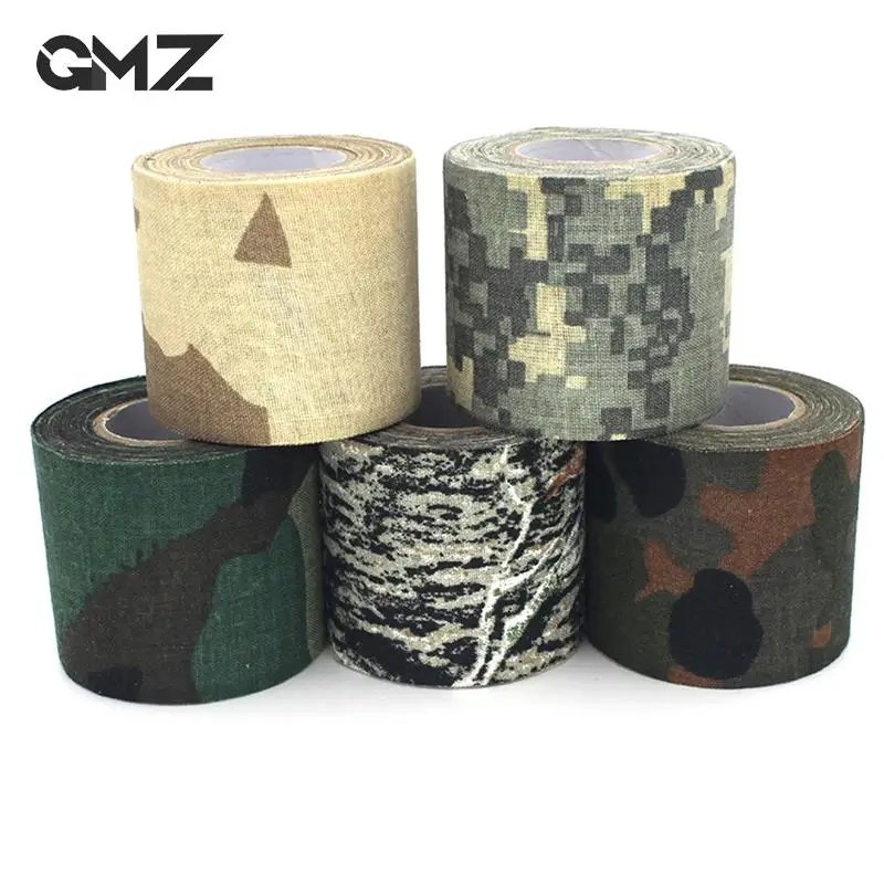 5m Self Adhesive Sports Protector Camouflage Elastic Wrap Tape Disguise Elastoplast Knee Finger Ankle Athletic Bandage