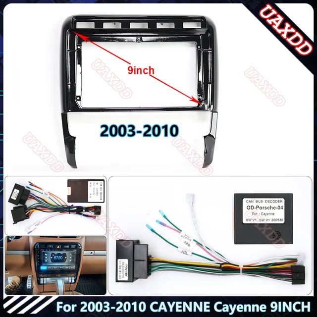 Dla porsche 2003-2010 CAYENNE Cayenne 9-calowe radio samochodowe Android Stereo audio ekran odtwarzacz nawigacja kable wiązka rama