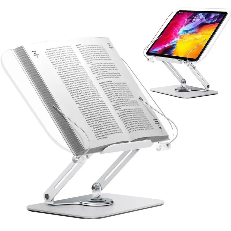

Book Holder For Reading 360 Rotatable Textbook Display Holder Reading Supplies Book Holder For Living Room Tabletop For