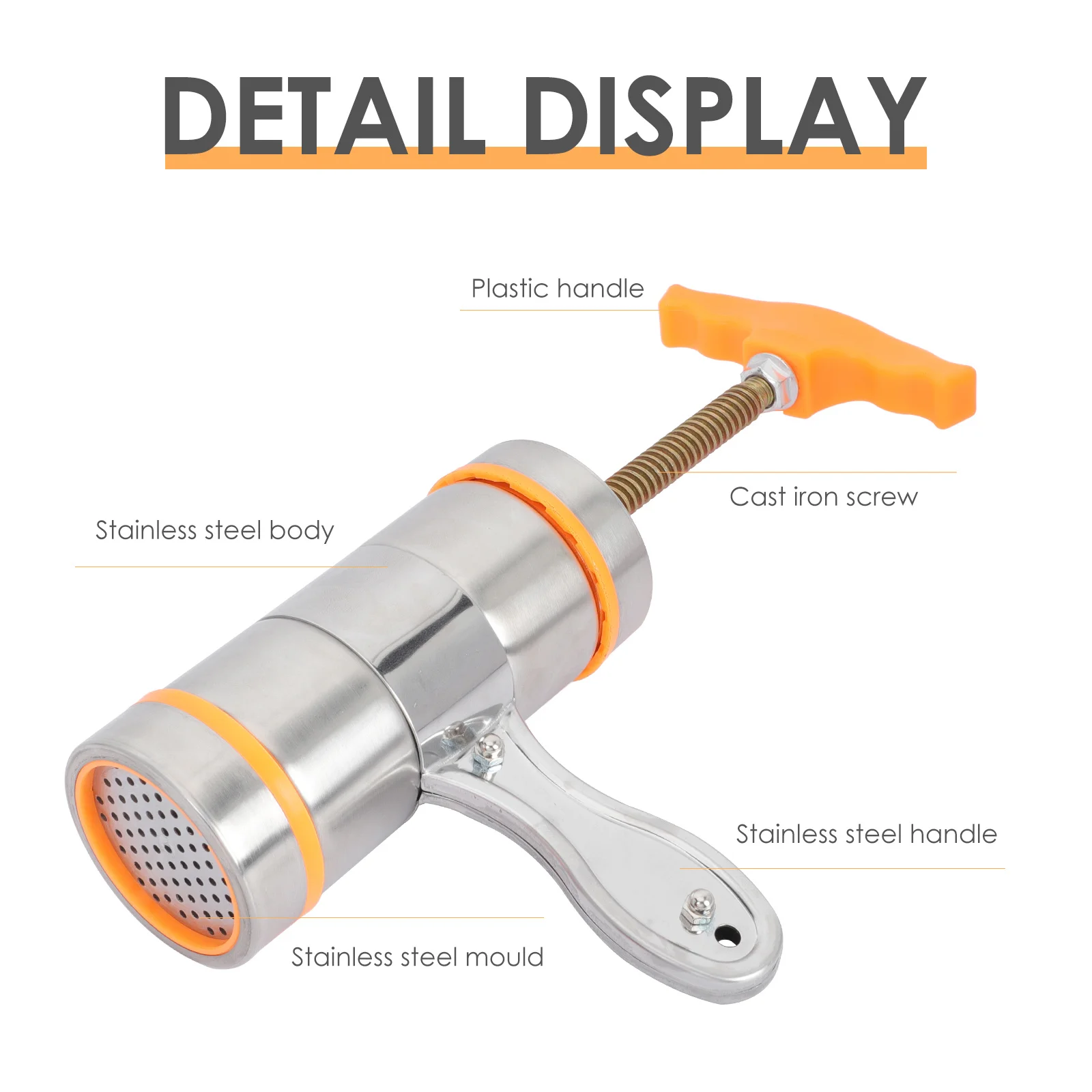 

1 set 1 Set Multi-Function Manual Noodle Maker Stainless Steel Press Noodle Machine For Home Kitchen Use Pasta Tool Dough Cutter