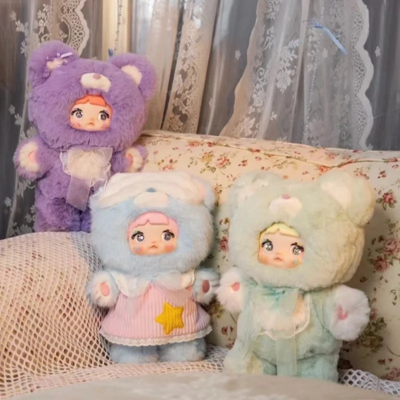 Nommi Doll Genuine Nommi 400% Nommi Goodnight Bear Series Blind Box Vinyl Doll  Room Decoration Collection Doll Mystery Box Gift