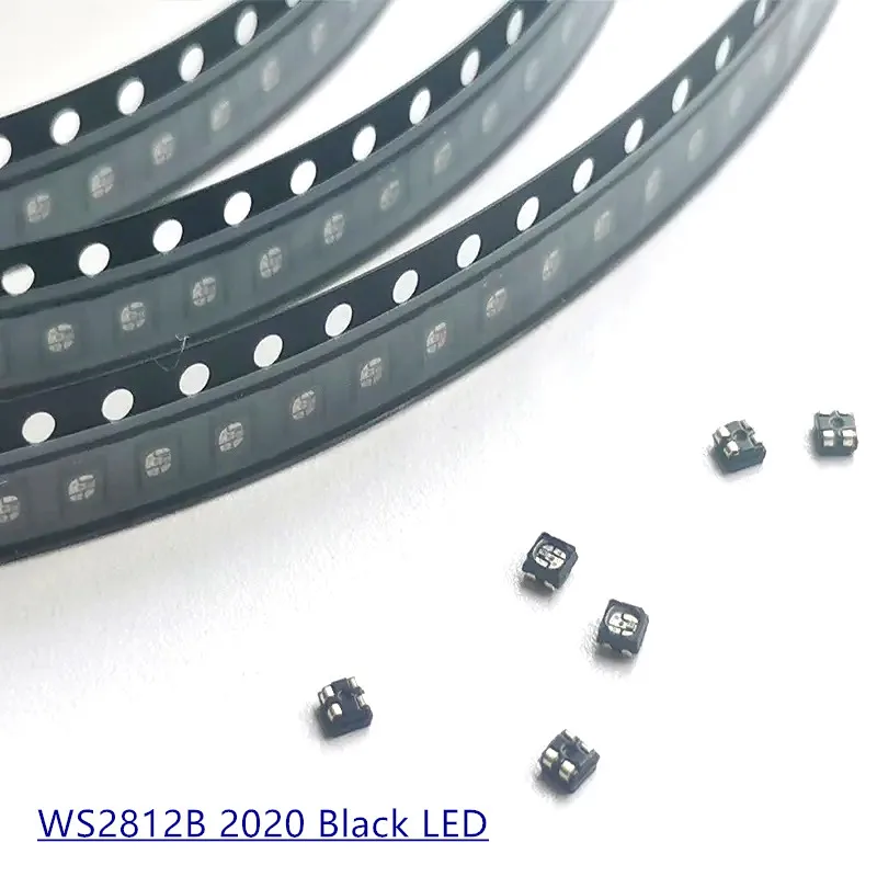 5V WS2812B LED chip 2020 RGB SMD black version WS2812 can independently address digital DIY mini transparent screen