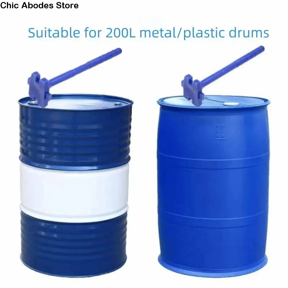 

Anti-explosion Barrel Opener Heavy Duty Lightweight Fuel Drum Opener Adjustable Easy to Use Universal Barrel Wrench Oil Barrel