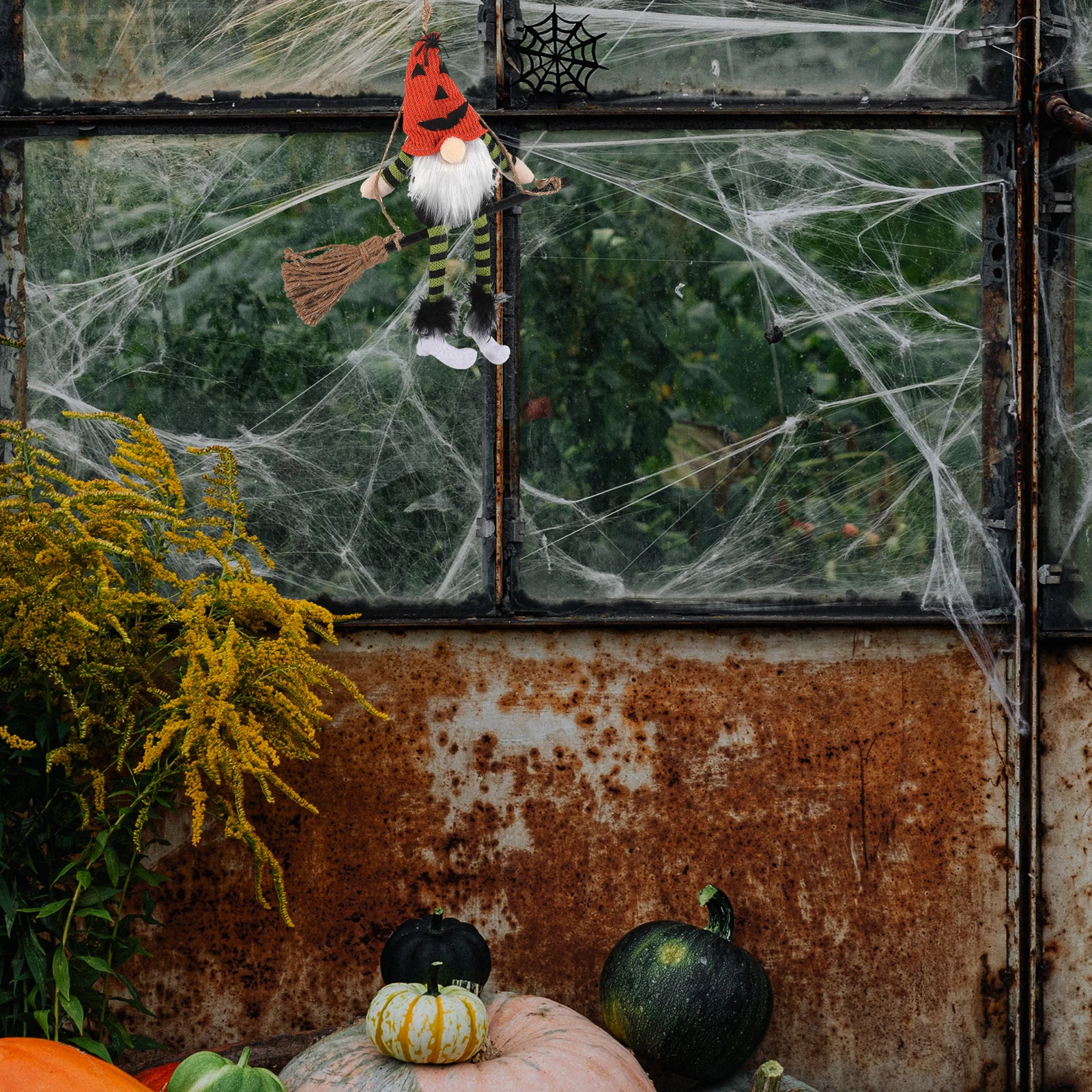 

Halloween Broom Ornament Hanging Decorative Pendant Festival Party Supply Suspended Haunted House Decoration Home Desktop