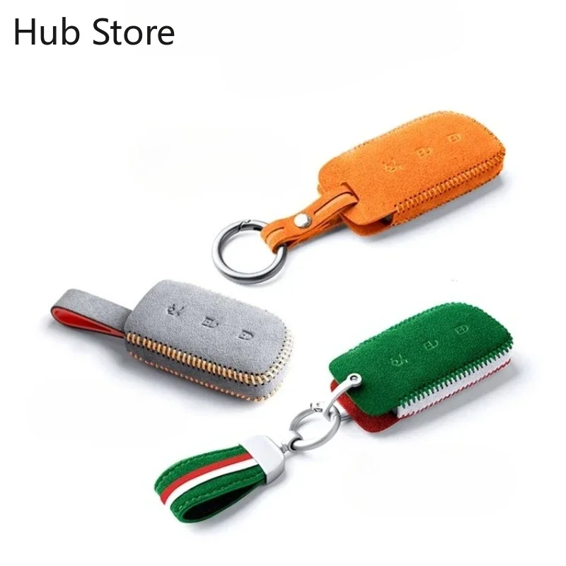 High end suede key cases bag men and women For LYNK&CO 900 Z10 07 Z20 09 2025-2026 remote control modification protective shell