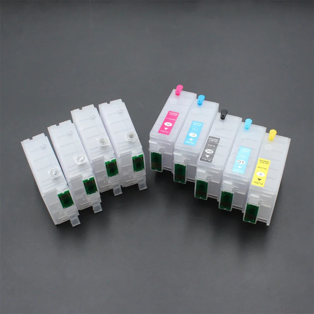 9 Colors T1571-T1579 T157 Refillable Ink cartridges For Epson Stylus Photo R3000 printer with Auto Reset Chips