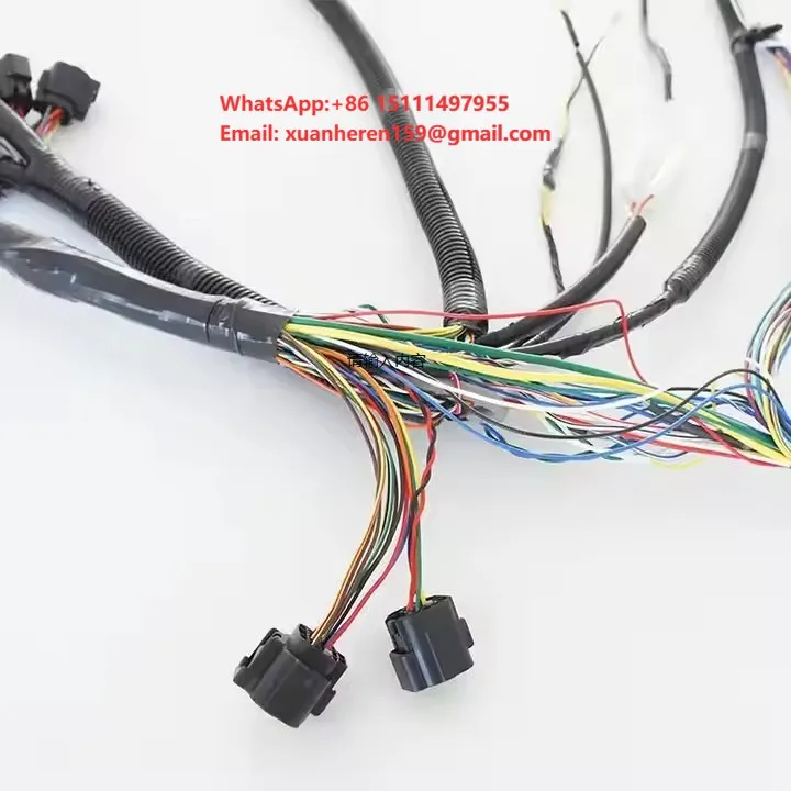 Factory Sale 50Pin Excavator Engine Wiring Harness High Precision Waterproofing Wire Harness for Agricultural Machinery