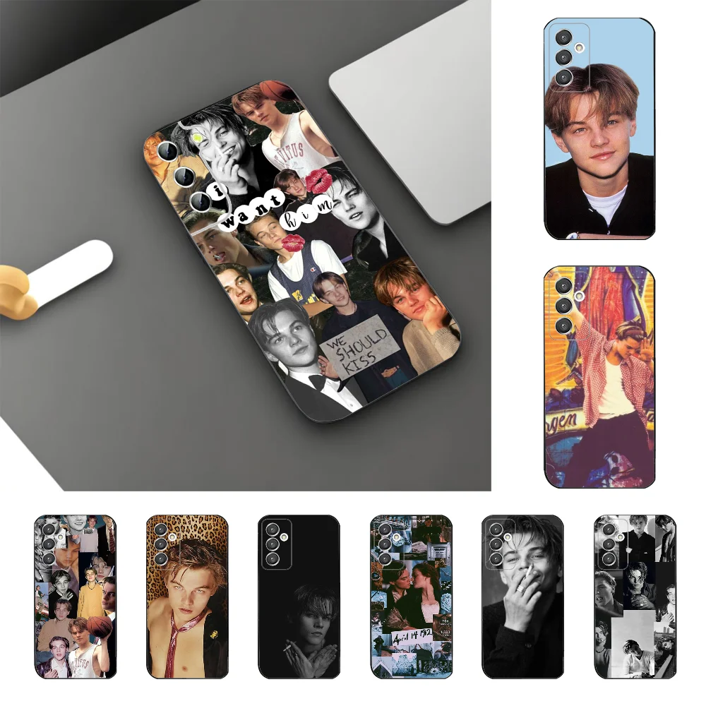 Leonardo DiCaprio Phone Case For Samsung Galaxy A52 A12 A51 S21 Edge S22ULTRA S23 S20LITE Plus Ultra Black Cover