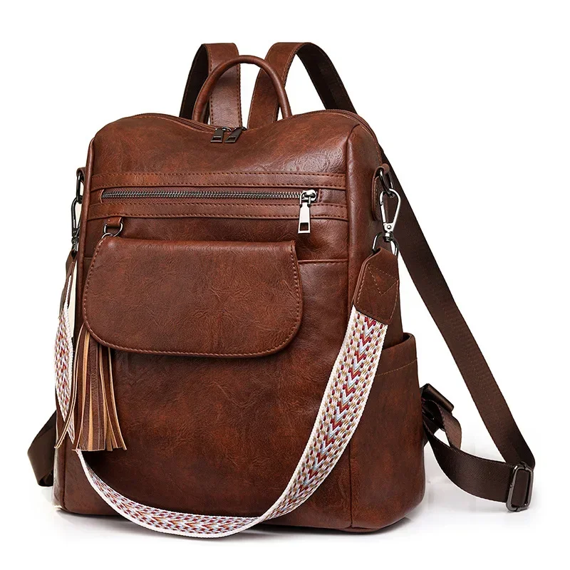 

Large Capacity Ladies Backpack Crossbody Single Shoulder Bag Retro Dual-Purpose Casual Women's Bag Рюкзак С Экраном