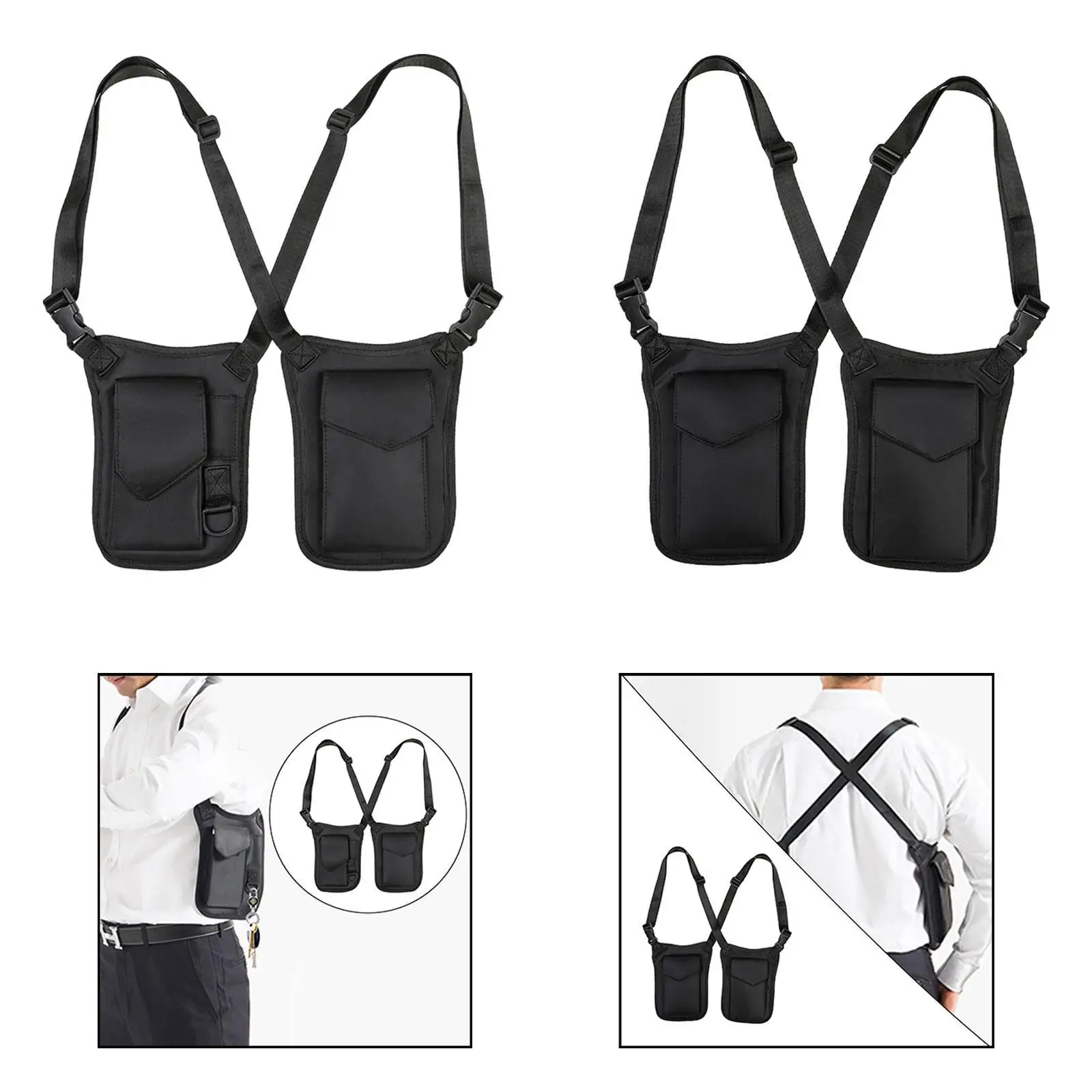 

Hidden Underarm Shoulder Bag Storage Bag for Men Women Anti Thief Pack Pocket for Running Hiking Climbing Shopping Outdoor