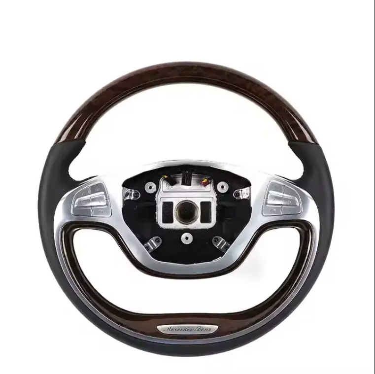 best steering wheel for Mercedes  14-17 W222 S300 S320 S400 S500 S600 Modified Peach wood steering wheel fast shipping