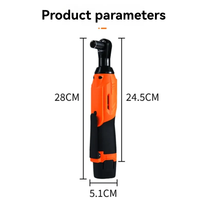 -A90P 200Nm Alto Torque 90 °   Conjunto de chave de catraca sem fio chave angular de 3/8 '' com baterias de 12V plugue UE