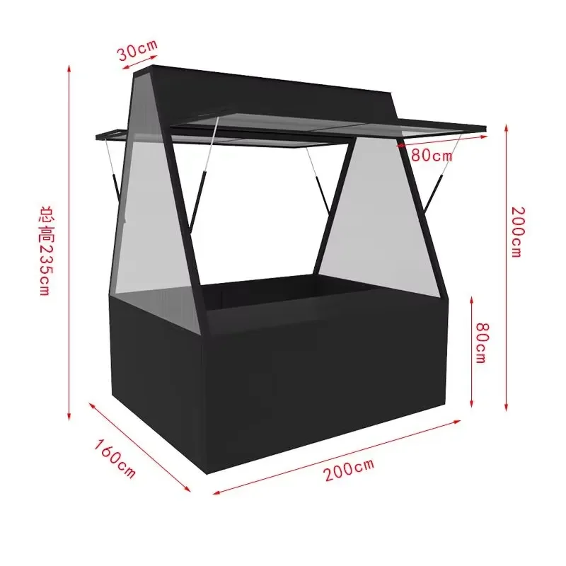 Manufacturer Well Made Display Rack Shopping Mall Exhibition Indoor Promotional Rack Mobile Stall Stand