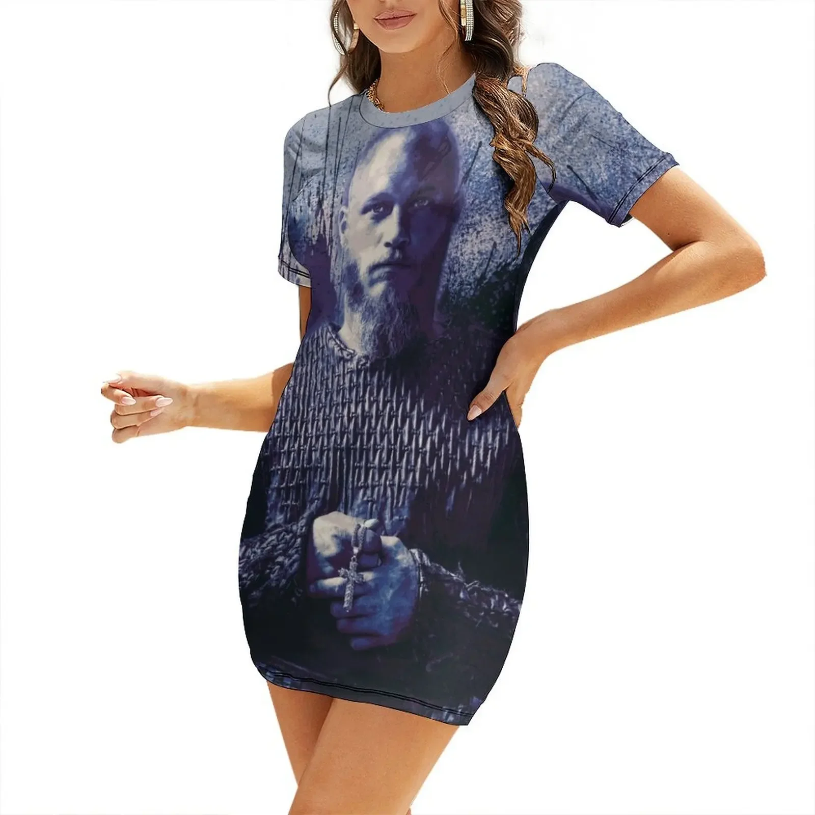 

Ragnar Lothbrok 1 Short-Sleeved Dress summer dress women's clothing korea stylish birthday dresses for women Dress
