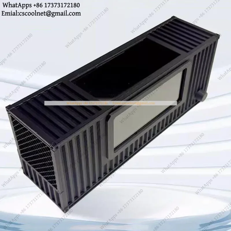 JS02 3D Printed Wind Tunnel Display Case for 1/64 1/43 Scale Model Car with Water Mist LED Lights Type-C Interface