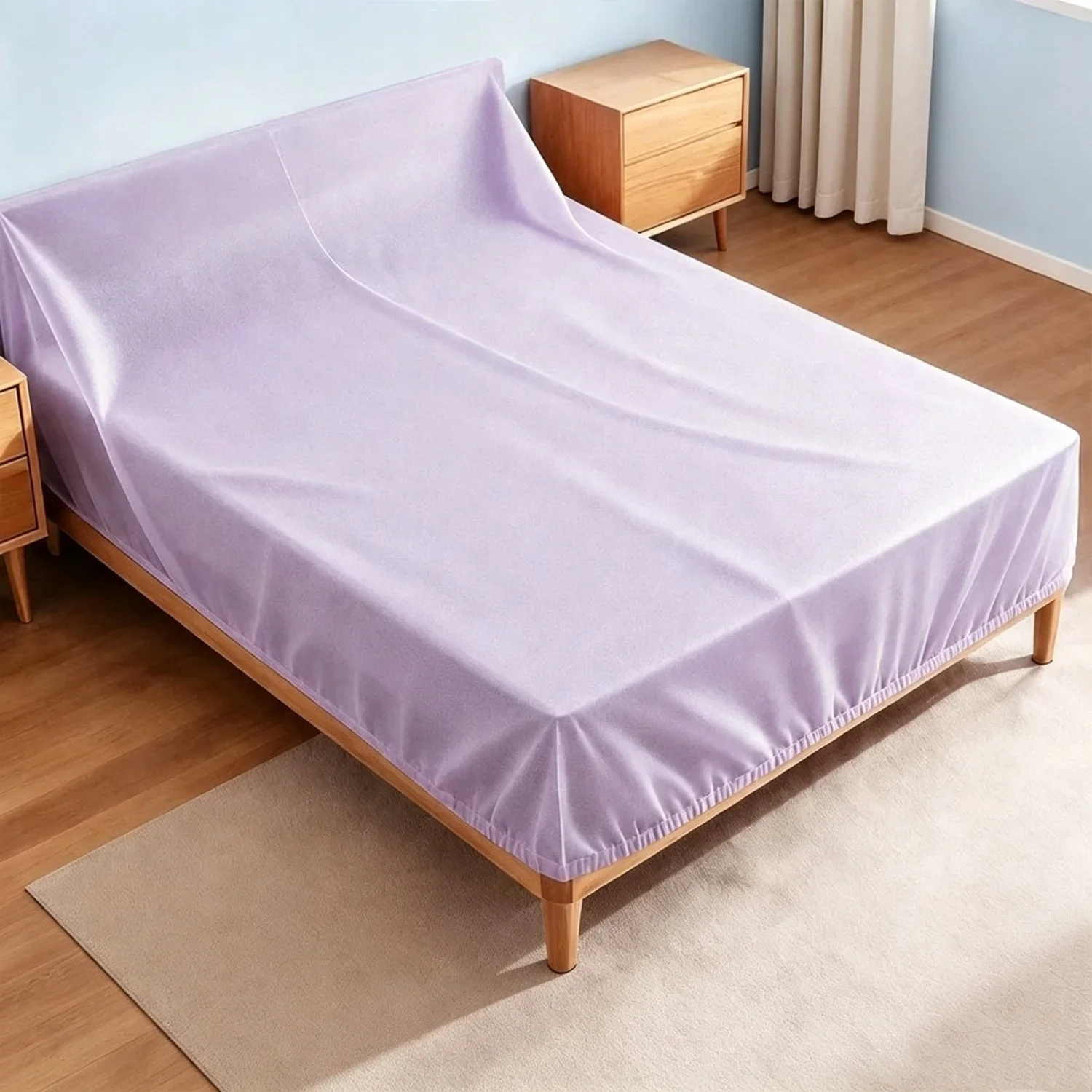 Disposable Patio Furniture Dust Cover, Elastic Cuff Full-Cover Sofa Bed Protector, Outdoor Dustproof Furniture Cover