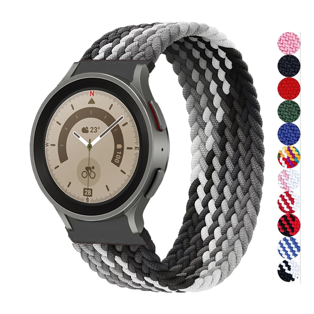 

Nylon Band For Samsung Galaxy Watch 4 5 44mm 40mm 4 classic 46mm 42mm correa No Gaps Bracelet Galaxy Watch 5 pro 45mm Strap