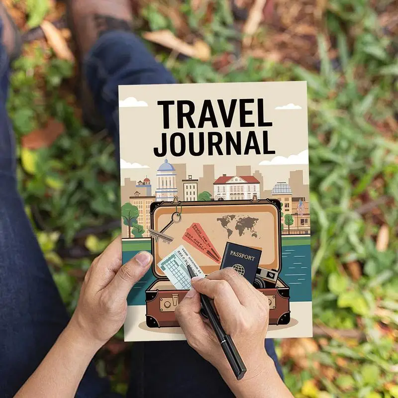 

Travel Notebooks And Journals Ruled Hardcover Travelers Notebook With Elastic Strap Portable Notepad For Handwritten Records
