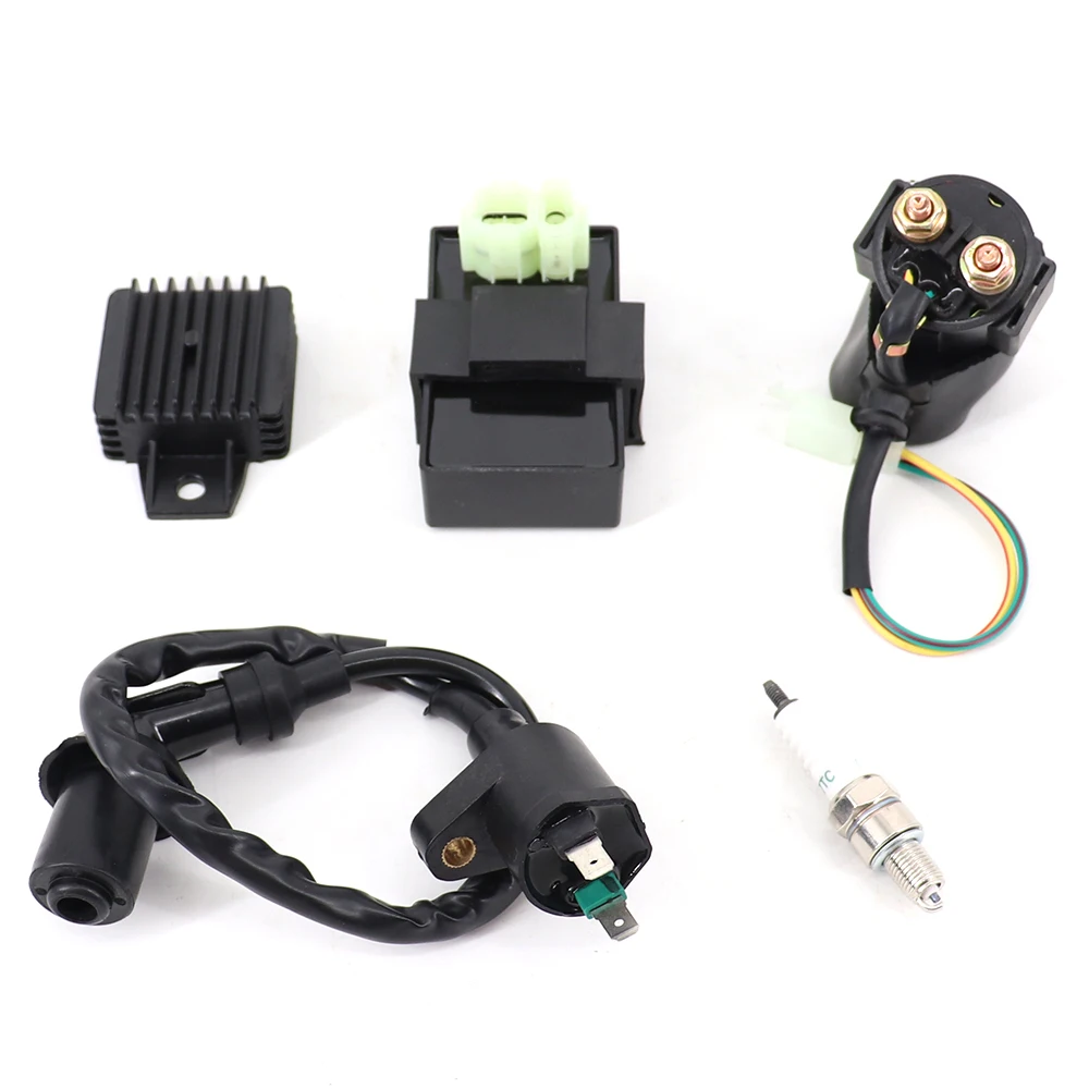 AC CDI Ignition Coil Relay Voltage Regulator Spark plug For Tomberlin Crossfire 150R Spiderbox GY6 150cc Go karts Parts Engine