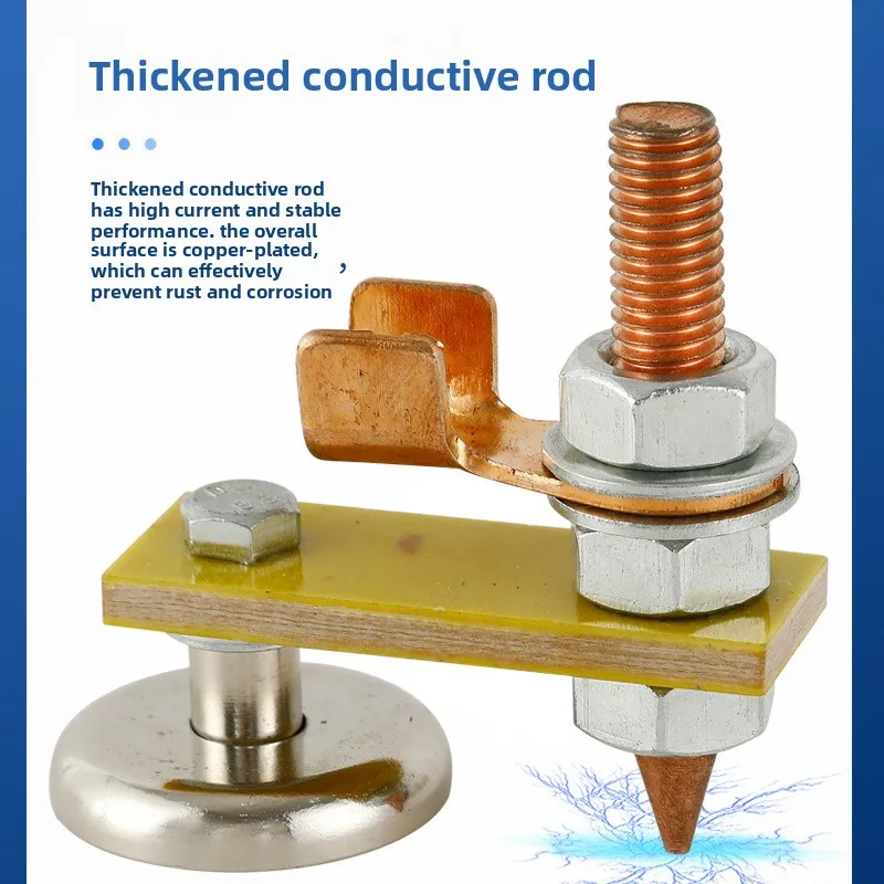 2pcs Sheet Metal Repair Machine, Ground Wire Clamp, Electric Welding Artifact Car Shaping Machine, Lapping Iron Wire
