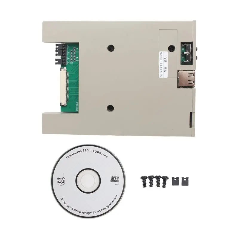 AT82-SFR1M44-DU26 1.44MB Slim USB Reader Floppy Emulator 26-Pin Format-Free USB Flash Drive