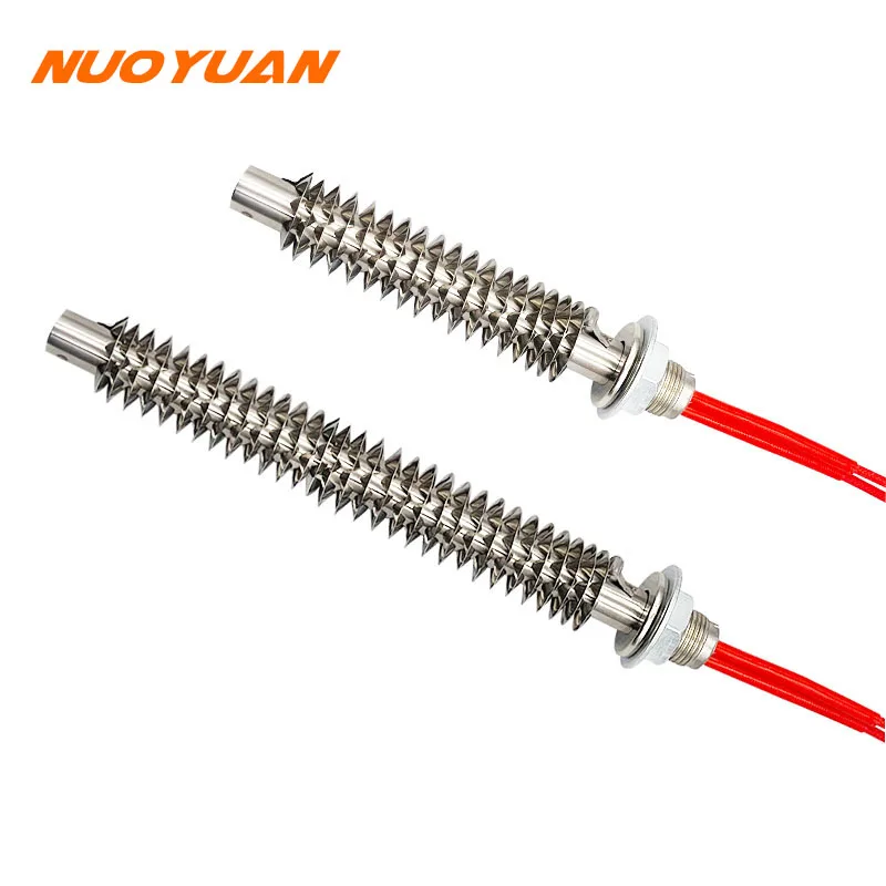 220V Stainless Steel Heating Element Electric Cartridge Heater Fin Heater Rod 900W/1000W