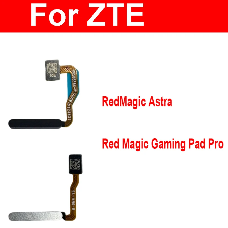 Fingerprint Home Button For ZTE RedMagic Astra RedMagic Gaming Pad Pro NP03J NP05J Return Menu Home Power Key Flex Ribbon Parts