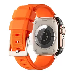 Silicone Strap for Apple Watch Series Ultra 7 8 SE 6 5 4 3 44mm 45mm 42mm Bracelet Apple Watch Ultra Band 49mm Vitality Orange