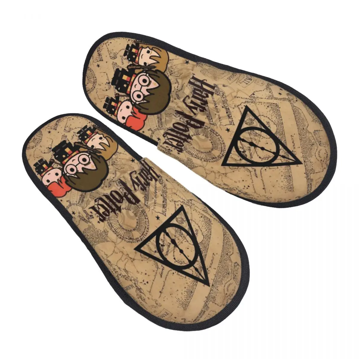 Pantuflas de la Escuela de Magia de Harry Potter para Mujer y Hombre, Pantuflas de Casa de Felpa, Pantuflas de SPA