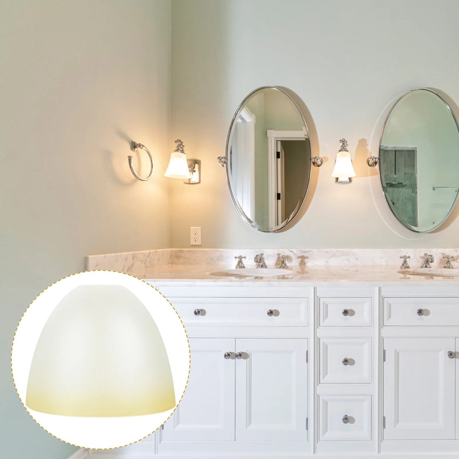 

2Pcs Glass Lamp Shade Replacement Cylinder Cover for Pendant Hanging Wall Sconce Decorative Modern Lampshade Glass Lamp Shade