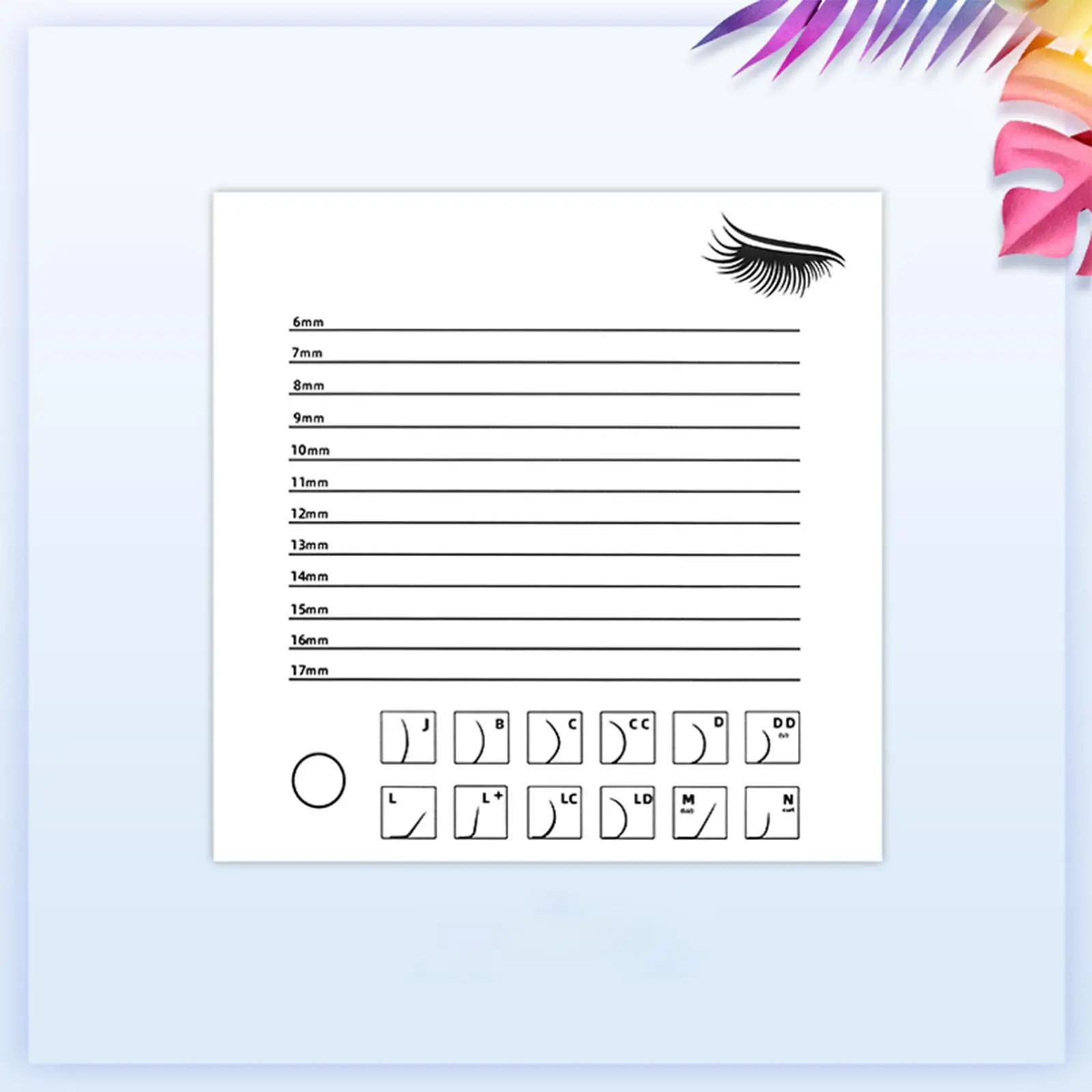 Acrylic False Lashes Glues Pallet for False Eyelashes Display Lash Holder