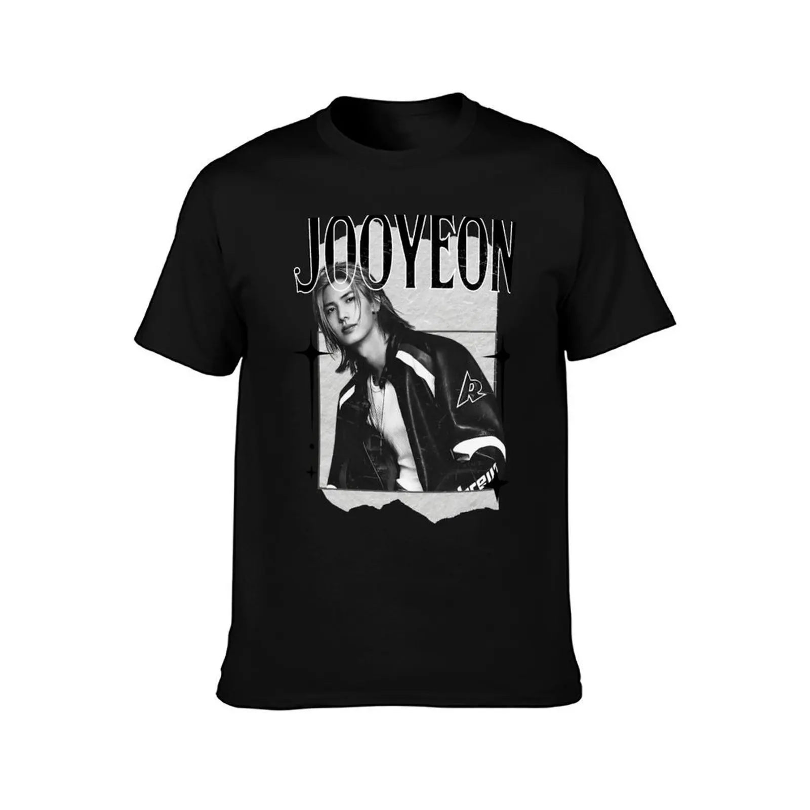 Jooyeon Xdinary Heroes Kpop Boy Band Monochrome Black and White Collage Art Design T-Shirt fashion shirts mens vintage t shirts