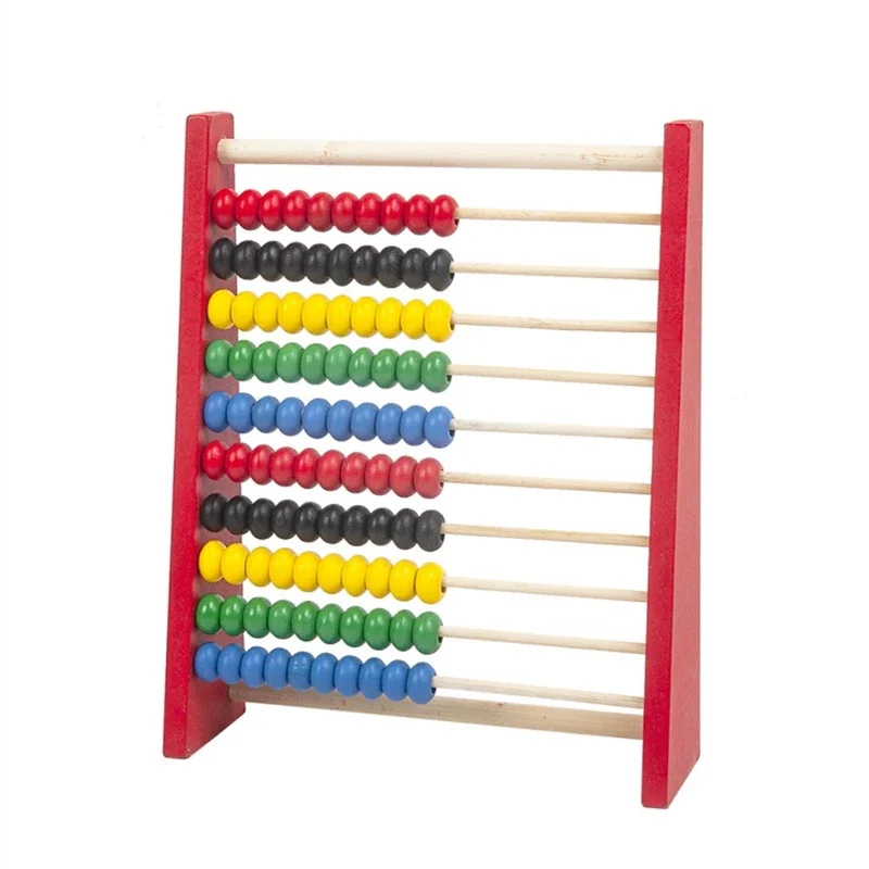 Calculat Bead Counting Kid Wooden Abacus Logical Thinking Skills Tool Children's Preschool Learning Toy Calculation Stand