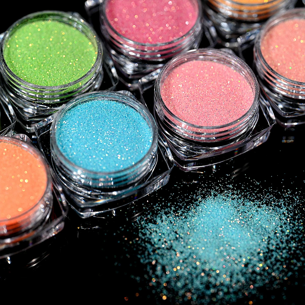 ผงกลิตเตอร์ตกแต่งเล็บ 12 กระปุก*1 กรัม แบบลูกกวาด วิ้งๆ ระยิบระยับ สำหรับทำเล็บเจล ตกแต่งเล็บ