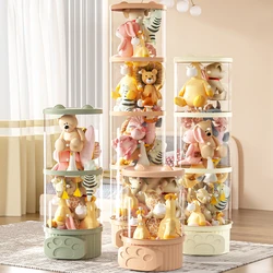 Stackable Toy Organizer, Doll Storage Tube, Suitable for Home and Bedroom Storage, Holiday Decoration